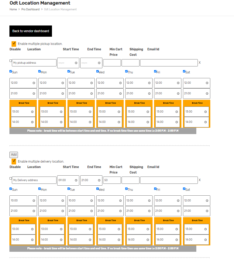 WooODT Extended for WC Vendor